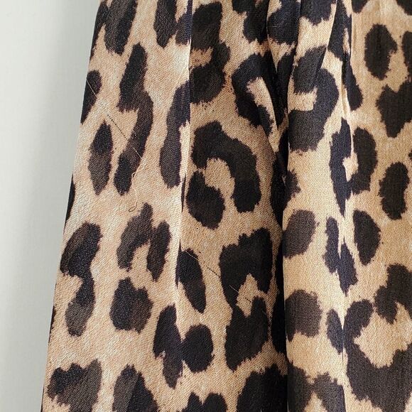 Ganni Mullin Georgette Animal Print Blouse - Size 36 - Picture 10 of 12